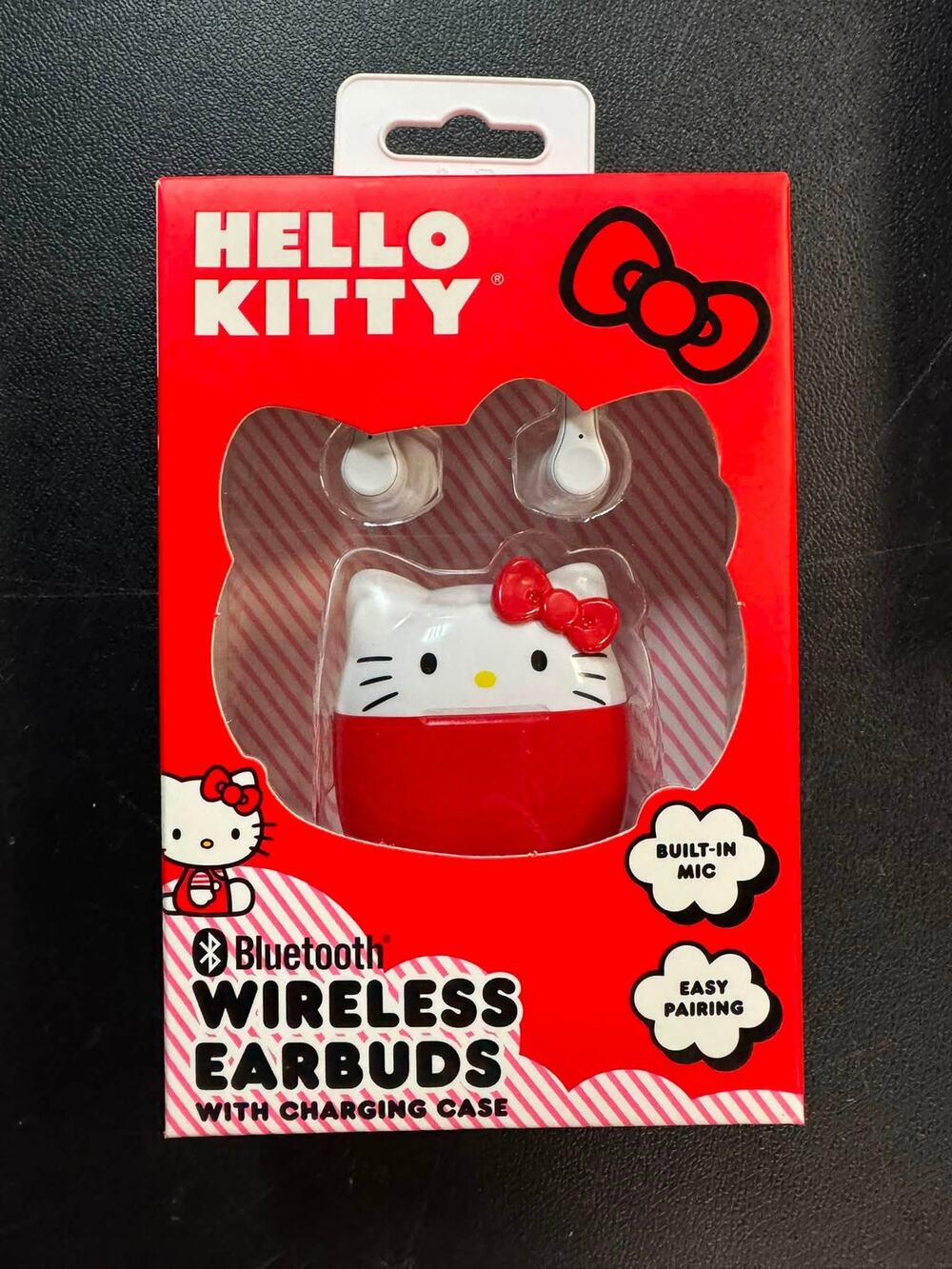 New Hello Kitty Red Bluetooth Wireless Earbuds with Charging Case